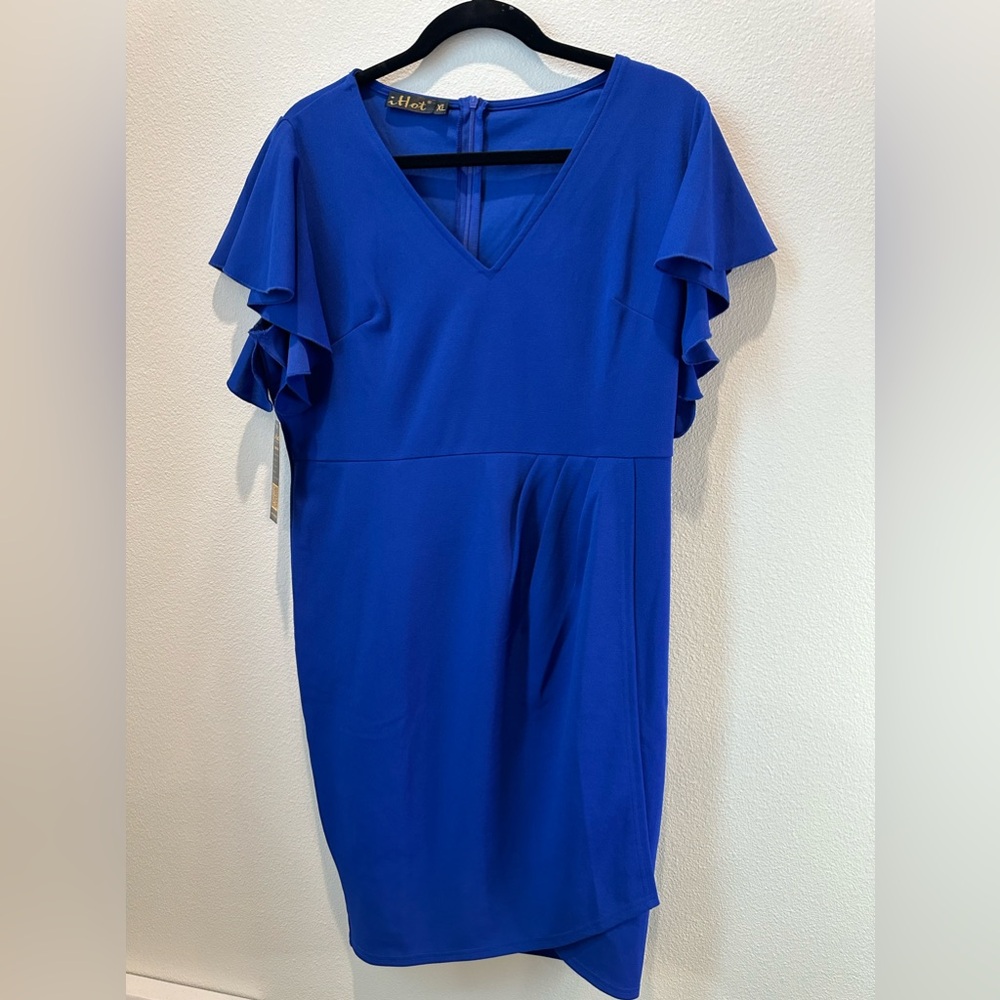 Ihot Blue dress NWT XL